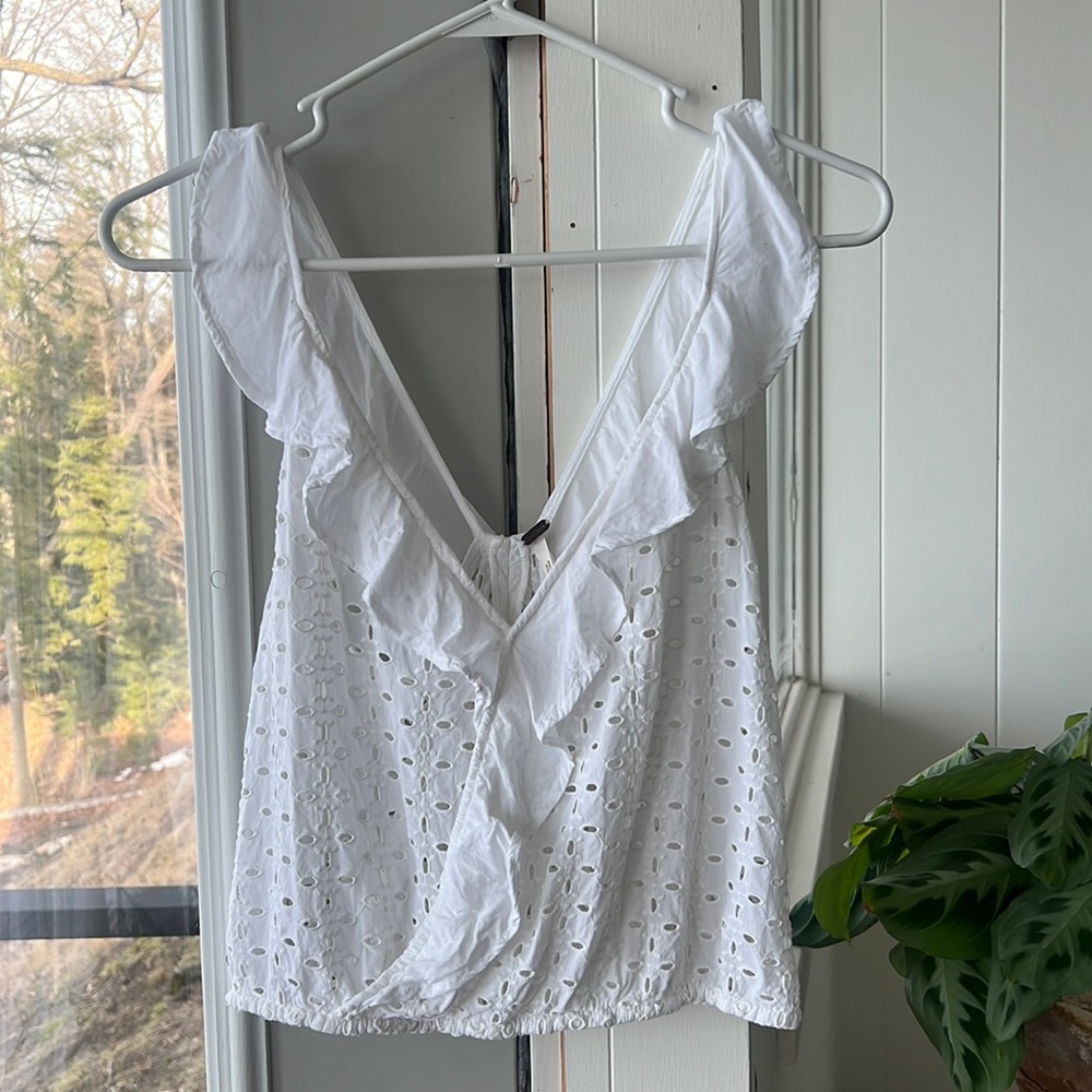 Free People Eyelet Top